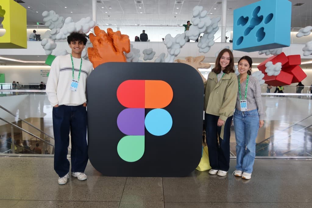 Satvik at a Figma campus event